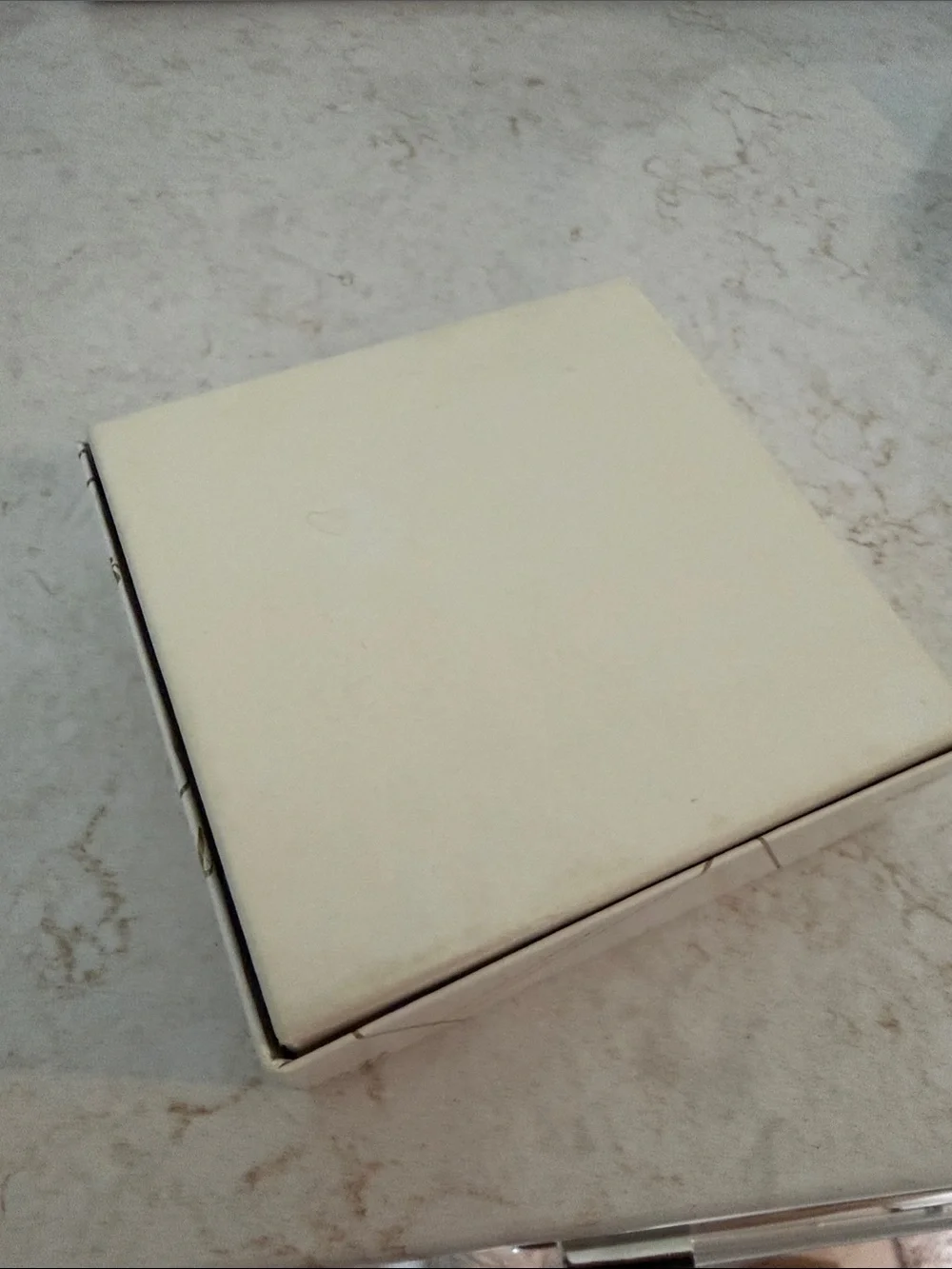 White and Gold Decorative Gift Box